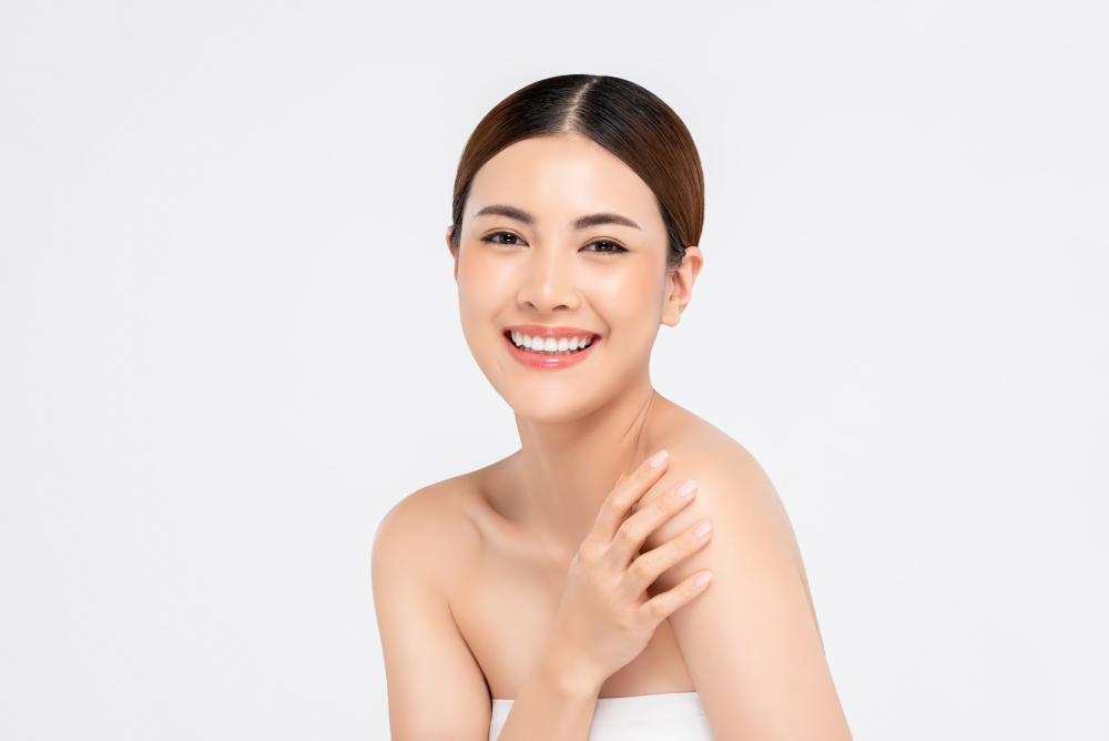 Radiant skin achieved after microneedling treatment.